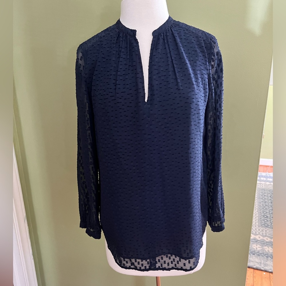 JCrew perfect blouse in navy